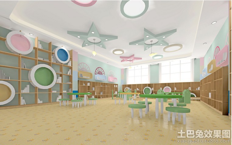 50平方米幼儿园大班教室设计装修效果图
