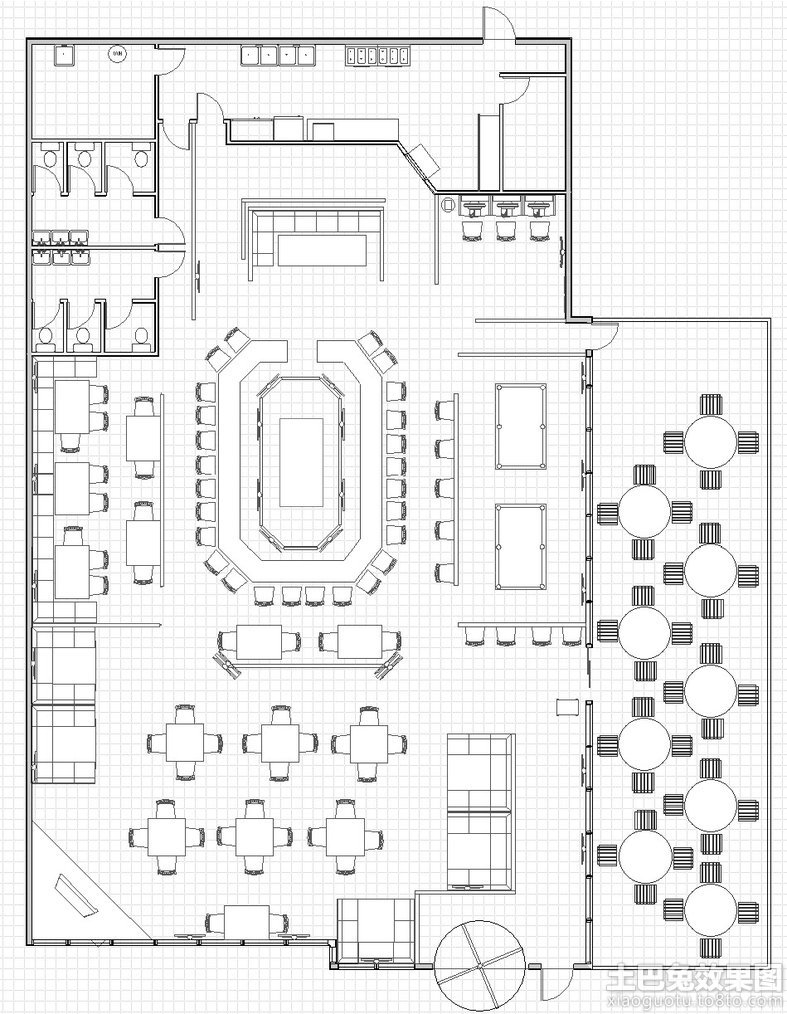 咖啡厅平面图设计 (3/15)