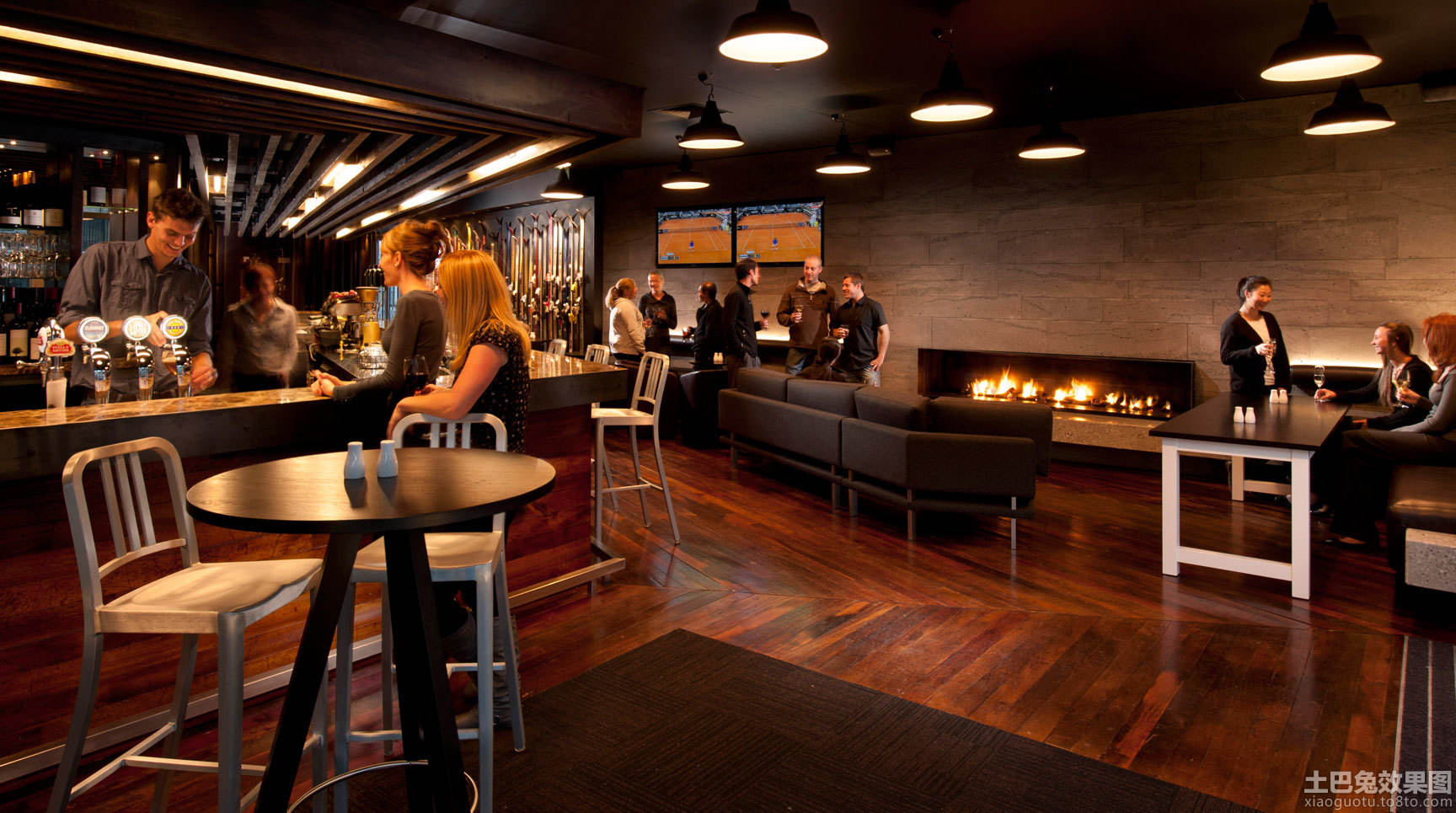 现代风格清吧装修效果图 图片_写写画画展示台