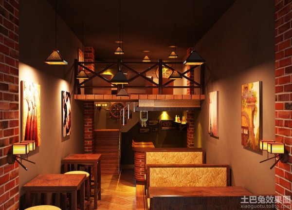 小型乡村酒吧设计效果图装修效果图_第3张